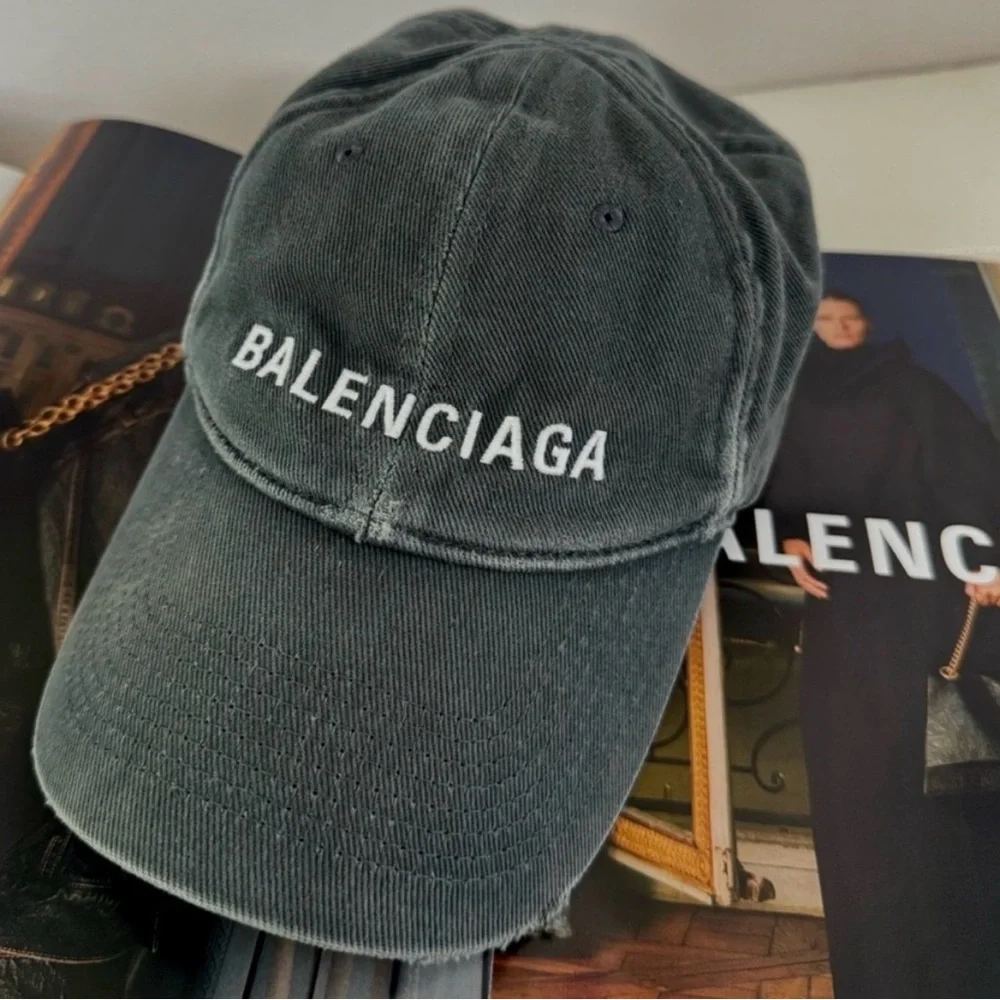 BALENCIAGA Denim Baseball Unisex Cap size L(59cm) 💯Authentic USED Like New!!! - Picture 3 of 13